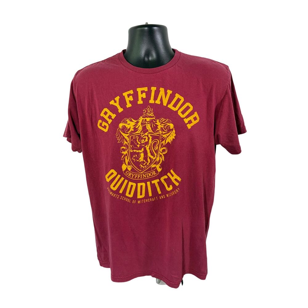 Harry Potter Gryffindor Quidditch T Shirt Burgundy Large
